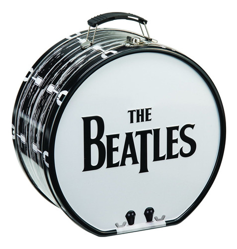 The Beatles Black And White Shaped Tin Tote 72170