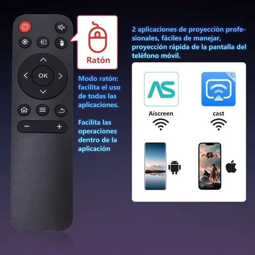 Proyector Mini Genérica Smart Tv Proyector Android Wifi 9000