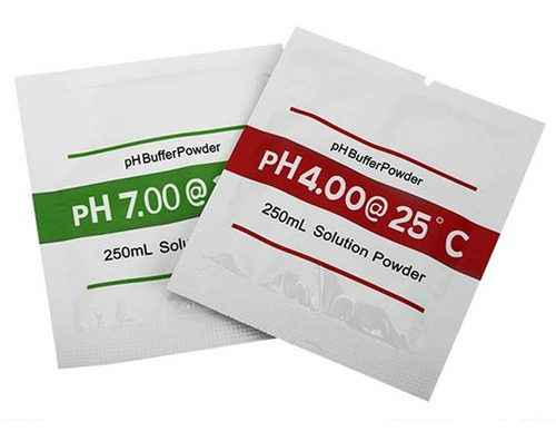Imagem 2 de 7 de Kit 2 Sache Solução Calibração Medidor Ph Frete Gratis