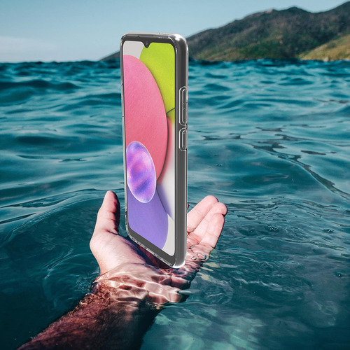 Funda Silicona Tpu Suave Carcasa Para Galaxy A03s+mica Transparente Samsung Galaxy A03s