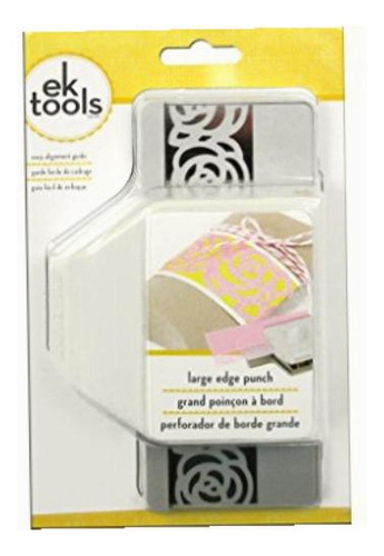 Ek Tools Punch Rose Chain | Perforadora Borde Rosas Flores Color Gris Forma de la perforación Borde de Rosas