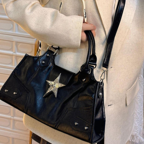 Bolso De Mano Gótico Con Cremallera Para Mujer, Estilo ,
