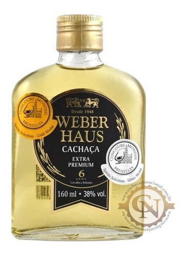 Cachaça Weber Haus Extra Premium Reserva Especial 6 Anos 160