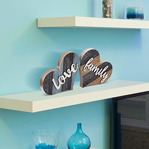 Letreros Decorativos 2 Piezas De Letrero De Madera Rústico