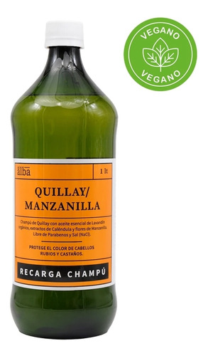 Recarga Champú Manzanilla Quillay Del Alba. 1lt Envase Pet. 