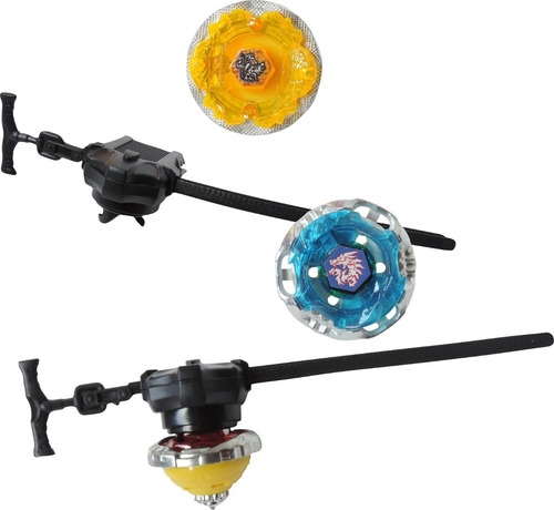 4 Beyblade Metal Led + Lançador + Arena - Promoção