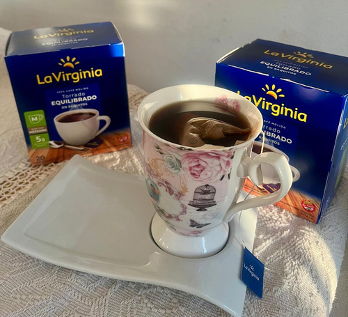 2 Cajas Café Torrado X 20 Saquitos Cada, De 5g. La Virginia