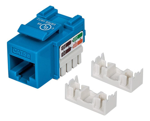 Keystone Jack, Rg45, Azul, De Plástico Intellinet 210546