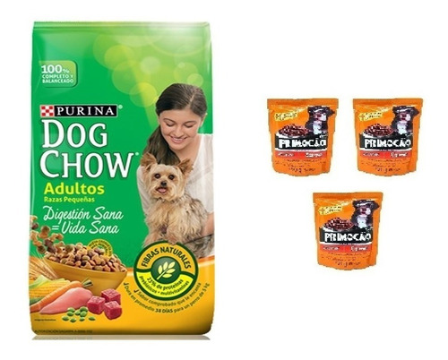 Dog Chow Adulto Raza Pequeña 8k + 3 Sachets + Envio Gratis