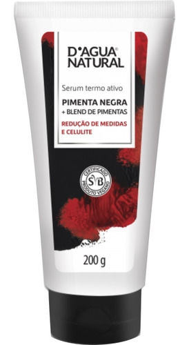 Serum Termoativo Redutor Blend Pimentas 200g Dagua Natural