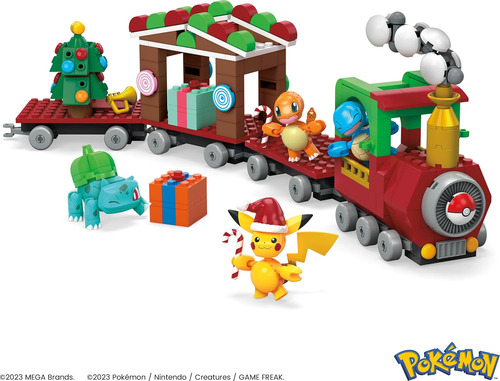 Mega Pokémon Set De Juguetes De Construcción Holiday Train C