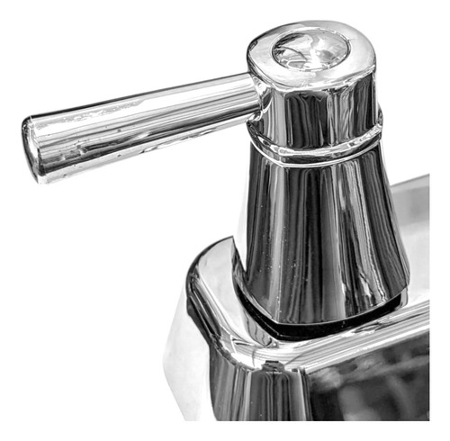 Llave Mezcladora Abs Lavabo Maneral Palanca Fontanery Acabado Cromado Color Plateado