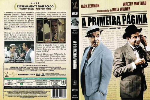 Dvd A Primeira Pagina - (lacrado De Fabrica , Original