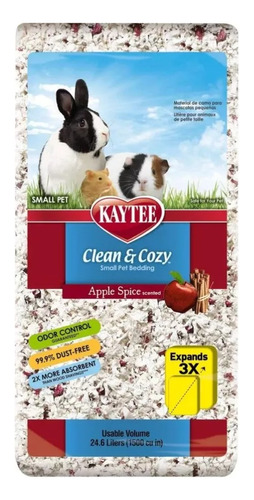 Kaytee Sustrato Clean & Cozy Especias De Manzana 24.6l