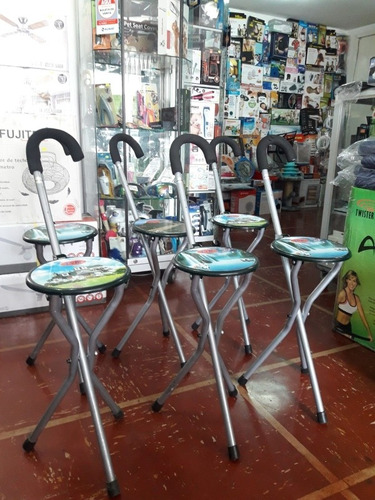 Baston Asiento Unisex Plegable Portatil Importadas Aluminio