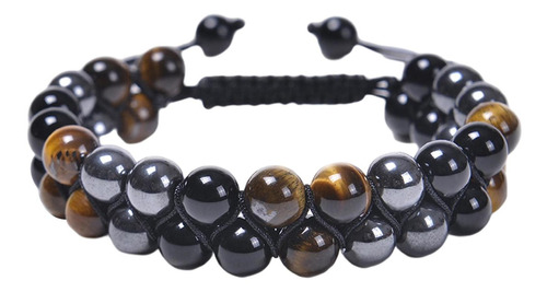 Pulsera Ojo De Tigre Piedra Ansiedad Alivio Para Protección