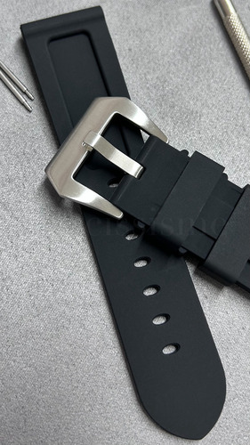 Malla Repuesto Compatible Panerai Negro 2.4 Cm