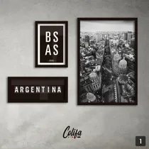 Comprar Set Cuadros Buenos Aires X3 - Ciudades Del Mundo #1