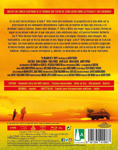 Blu-ray El Milagro De P. Tinto