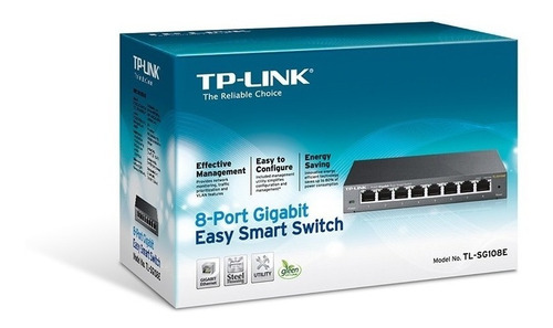 Tp-link Switch Easy Smart  De 8puertos Gigabit Escritorio