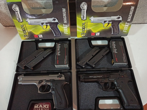 Imagen 7 de 8 de Pistola Traumatica Ekol Firat Magnum Beretta 92fs 9mm P.a.