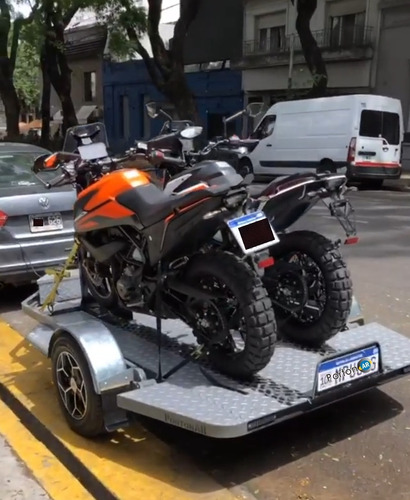 Imagen 10 de 17 de Trailer Para Motos , Cuatriciclos, Basculante Batea