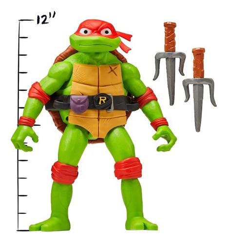 Tortuga Ninja Raphael Figura Gigante 12 Mutant Mayhem