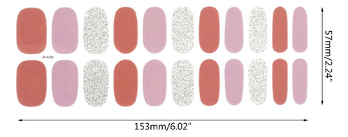 (zh0258) Pegatinas Gel Para Uñas, Requiere Lámpara Uv/led
