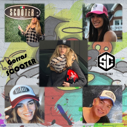 Imagen 9 de 10 de Gorra Trucker Marca Scooter Italy Original Parche Bordado