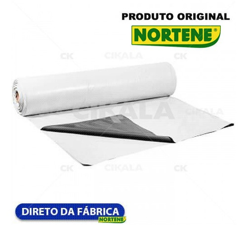 Filme Estufa Branco Preto Plástico Antiuv 12x45 M 150 Micras