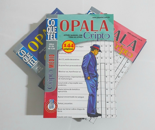 Kit Palavras Cruzadas Coquetel Somente Cripto Nível Médio