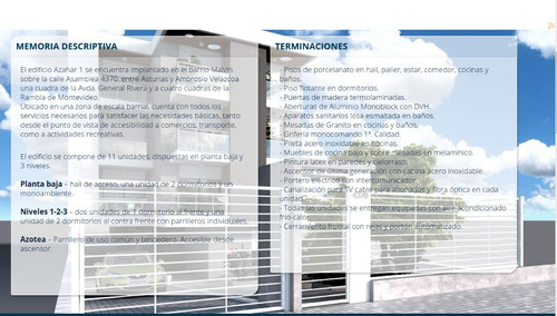 Venta 1 Dormitorio Apartamentos Malvin Parrillero