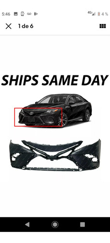 Parachoque Parrilla Toyota Camry 2018 2019 2020 A 28 Dias (Usado)