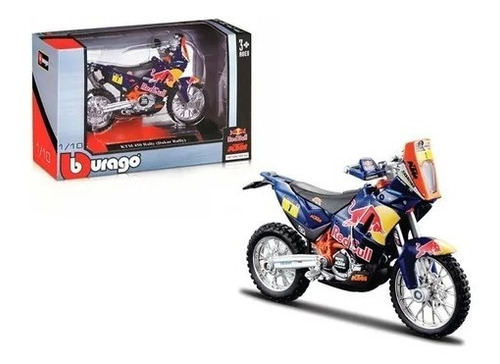 Ktm 450 Rally Dakar Burago 1/18 Red Bull Ktm Factory Racing 