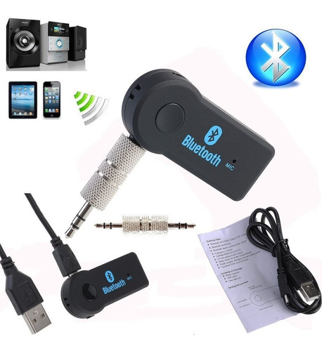 Imagen 4 de 6 de Receptor Audio Bluetooth Auxiliar Para Reproductor De Carro