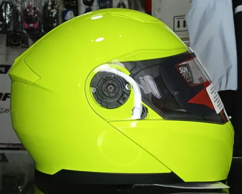 Casco Moto Mt Clever Certificado Doble Visor Brill Verde Cuotas