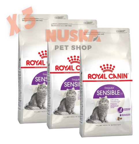 Royal Canin Gato Sensible Cat 7.5 Kg X 3 Unidades Nuska