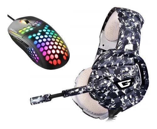 Combo Gamer Onikuma Auricular K5 Y Mouse Rgb Tu Lugar Store