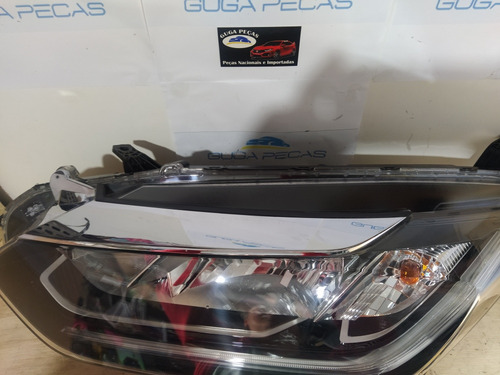 Farol Honda City Esquerdo Com Friso E Led 2018 19 20 (Usado)