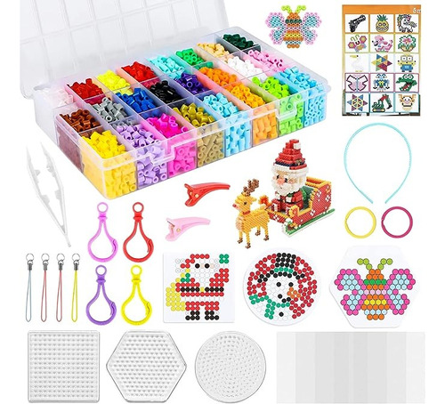 Kit 4300 Hama Perler 5mm Deluxe 24 Colores 4300 Beads Toys
