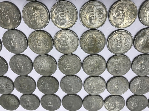 Lote Monedas 50 Centavos, 50 Pesos, 5 Pesos Y 1 Peso (Usado)
