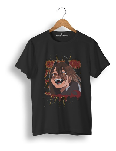 Remera: Chainsaw Man Power Memoestampados