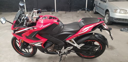 Bajaj Rouser Rs 200 Roja Excelente Estado + Casco Ls2 320
