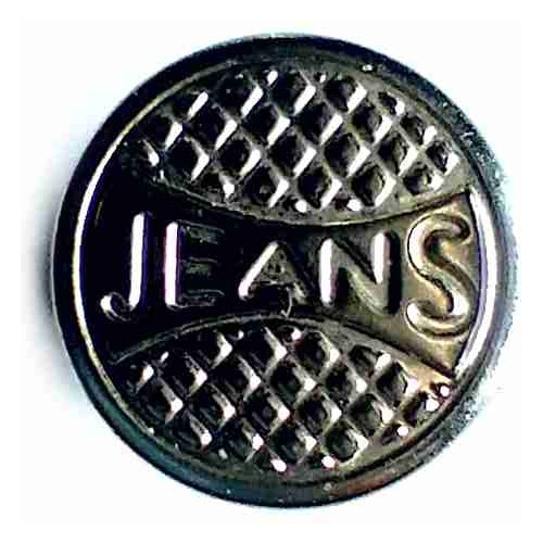Botón Vaquero Jean Material Hierro 14mm X 100 Unidades