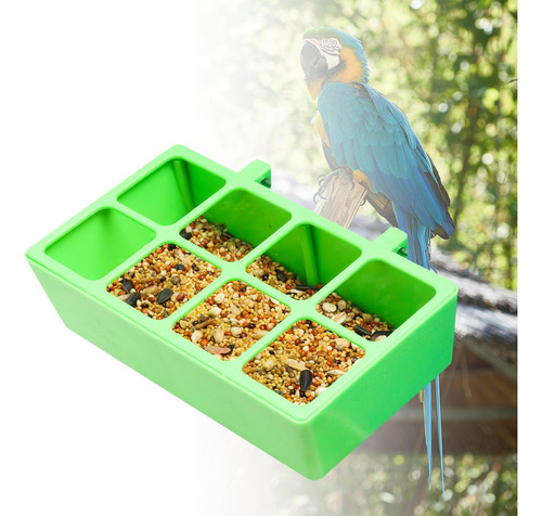 4 Alimentador De Loros De 8 Rejillas, Vasos Colgantes Para