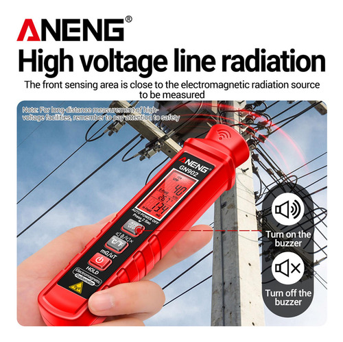 Emf Medidor Emf Pantalla De Retroiluminación Portátil Con