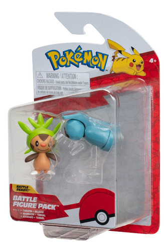 Paquete De 2 Figuras De Batalla Chespin Y Beldum Pokemon