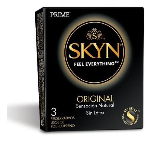 Preservativos Prime Skyn Original Sensación Natural 3 U