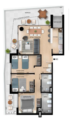 Venta Departamento 3 Dormitorios Suite Terraza Barbacoa- Centro (montevideo)