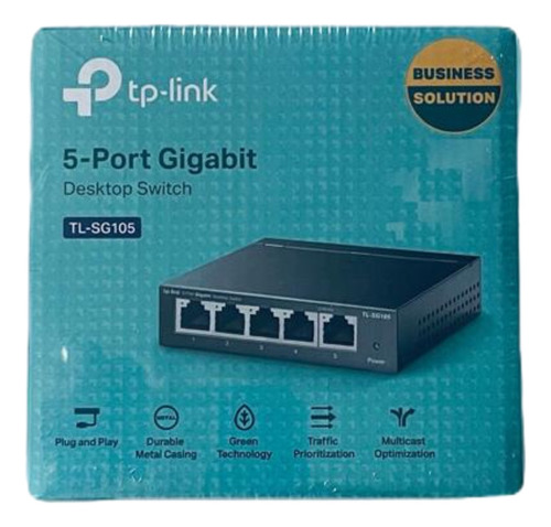 Switch 5portas Tp-link Tl-sg105 Gigabit 10/100/1000-metal
